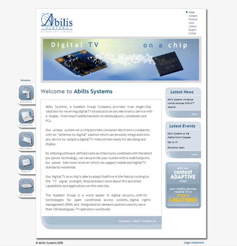 Abilis Systems web site